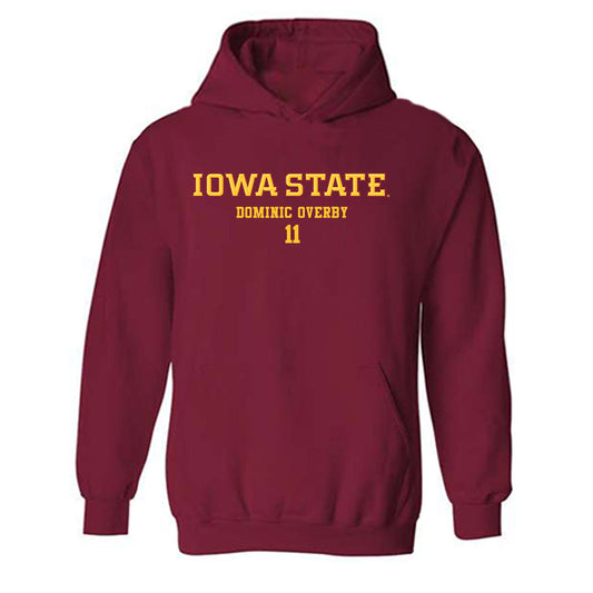 Iowa State - NCAA Football : Dominic Overby - Classic Fashion Shersey Hooded Sweatshirt-0