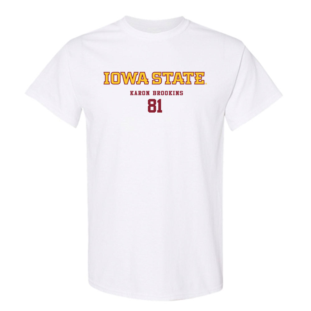 Iowa State - NCAA Football : Karon Brookins - Classic Fashion Shersey T-Shirt-1
