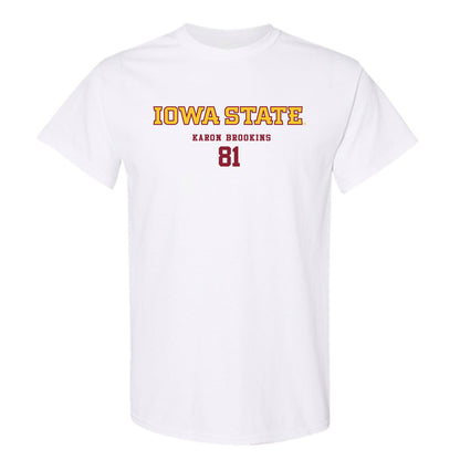 Iowa State - NCAA Football : Karon Brookins - Classic Fashion Shersey T-Shirt-1