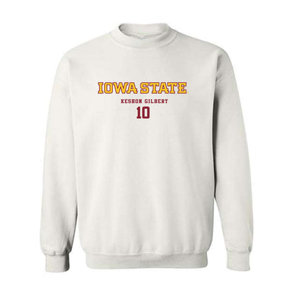 Iowa State - NCAA Men's Basketball : Keshon Gilbert - Classic Fashion Shersey Crewneck Sweatshirt-1