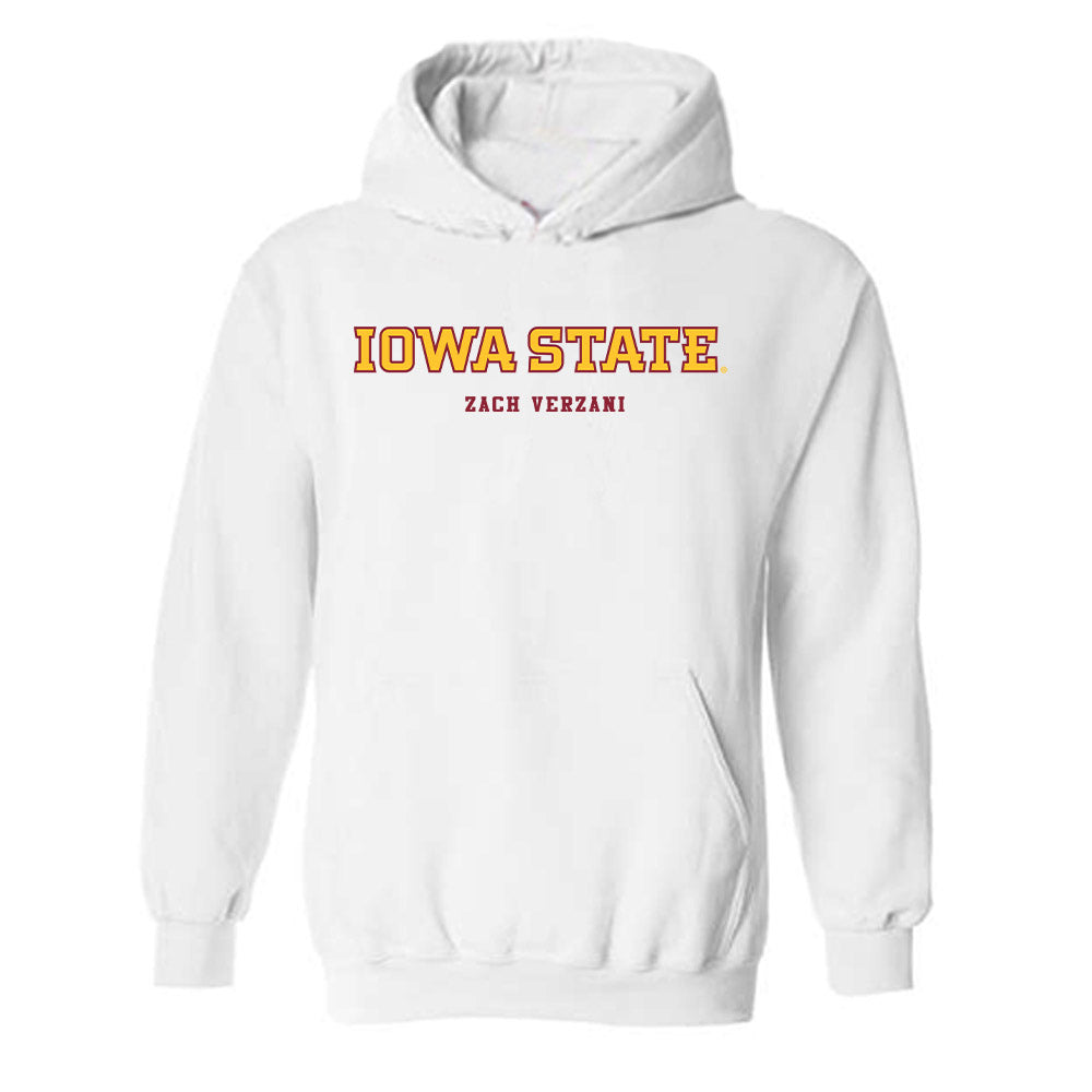 Iowa State - NCAA Men's Track & Field : Zach Verzani - Classic Fashion Shersey Hooded Sweatshirt