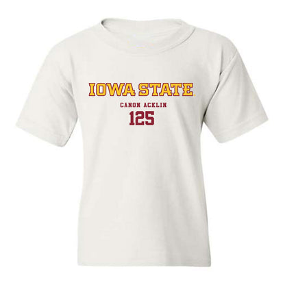 Iowa State - NCAA Wrestling : Canon Acklin - Classic Fashion Shersey Youth T-Shirt