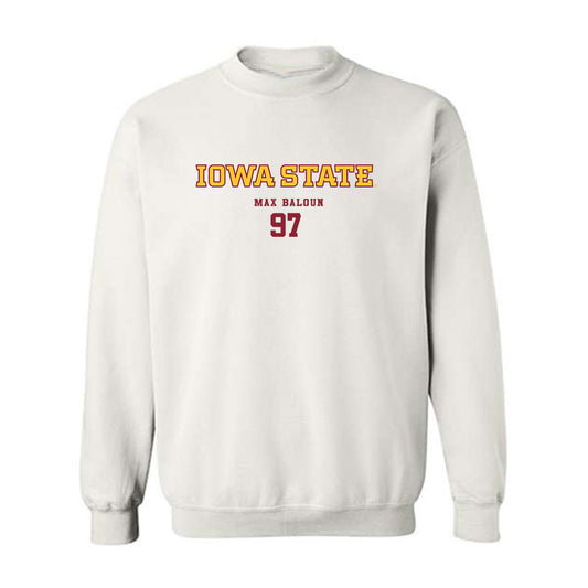Iowa State - NCAA Football : Max Baloun - Classic Fashion Shersey Crewneck Sweatshirt-0