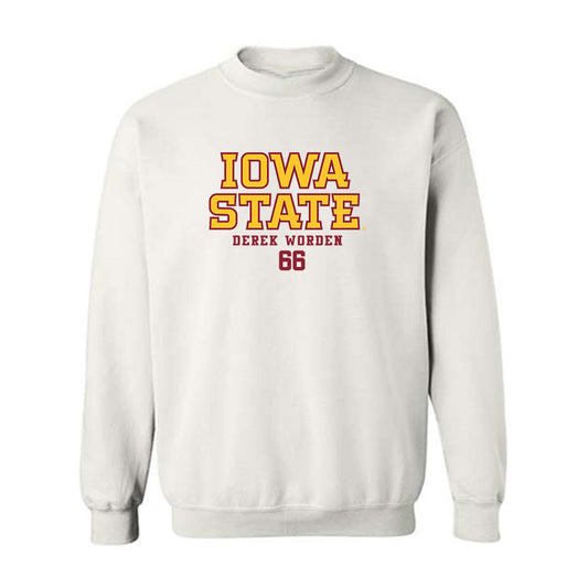 Iowa State - NCAA Football : Derek Worden - Classic Fashion Shersey Crewneck Sweatshirt-0