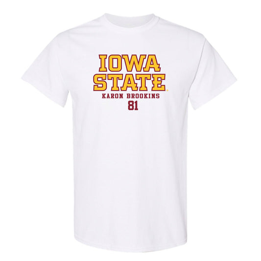 Iowa State - NCAA Football : Karon Brookins - Classic Fashion Shersey T-Shirt-0
