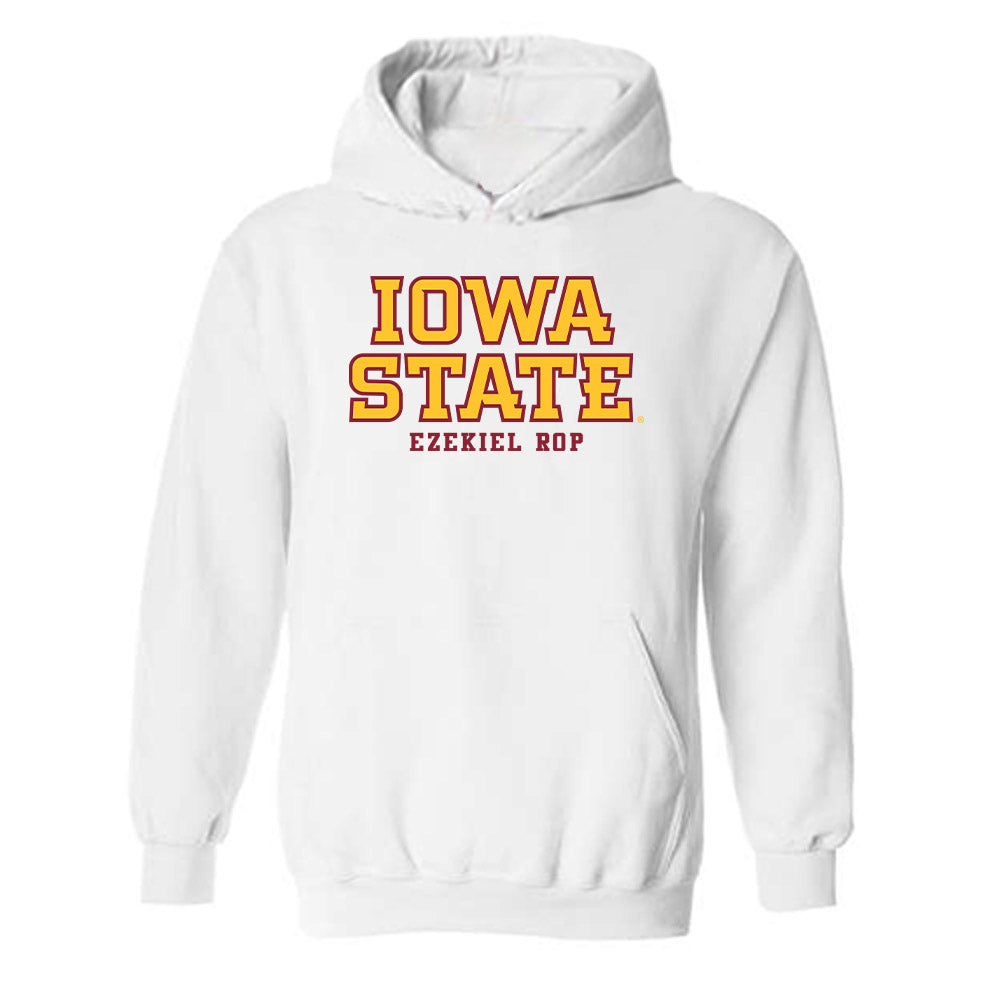 Iowa State - NCAA Men's Track & Field : Ezekiel Rop - Classic Fashion Shersey Hooded Sweatshirt-0