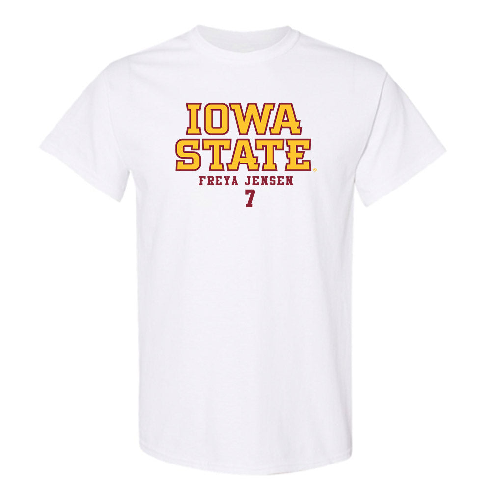 Iowa State - NCAA Women's Basketball : Freya Jensen - Classic Fashion Shersey T-Shirt-0