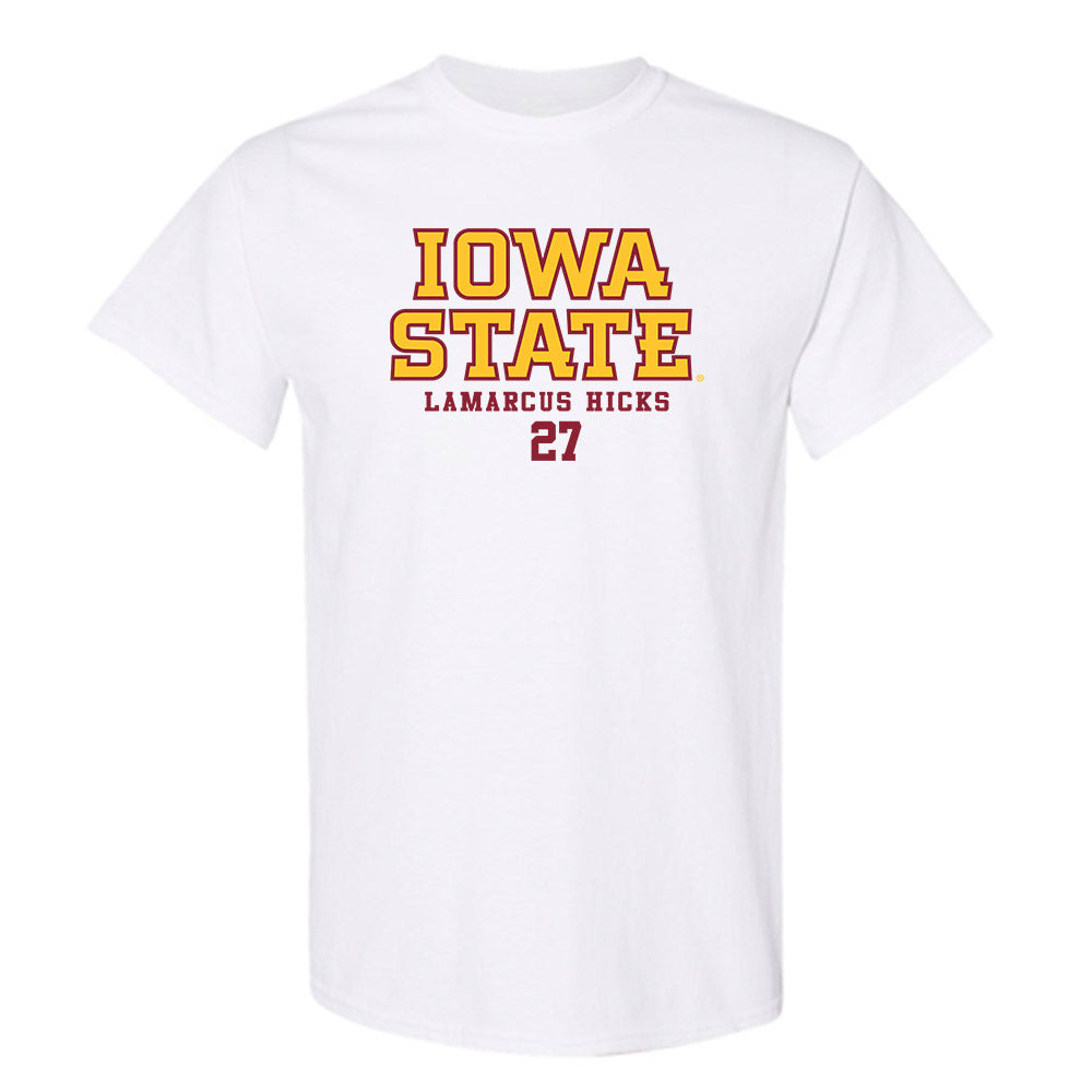 Iowa State - NCAA Football : LaMarcus Hicks - Classic Fashion Shersey T-Shirt-0