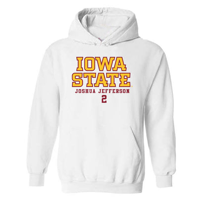 Iowa State - NCAA Men's Basketball : Joshua Jefferson - Classic Fashion Shersey Hooded Sweatshirt