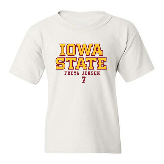 Iowa State - NCAA Women's Basketball : Freya Jensen - Classic Fashion Shersey Youth T-Shirt-0