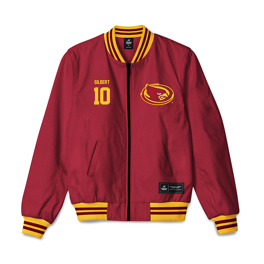 Iowa State - NCAA Men's Basketball : Keshon Gilbert - Bomber Jacket-0