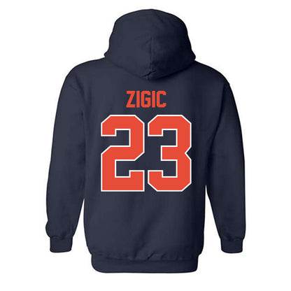 Illinois - NCAA Women's Volleyball : Lara Zigic - Classic Shersey Hooded Sweatshirt-1