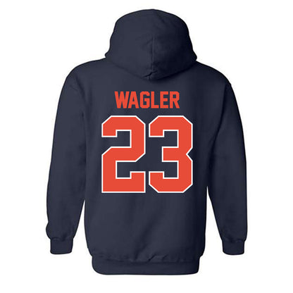 Illinois - NCAA Men's Basketball : Keaton Wagler - Classic Shersey Hooded Sweatshirt-1