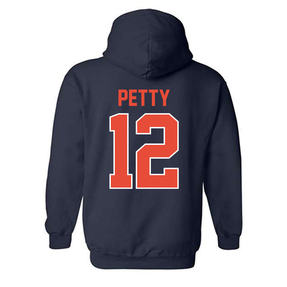Illinois - NCAA Football : Trey Petty - Classic Shersey Hooded Sweatshirt-1