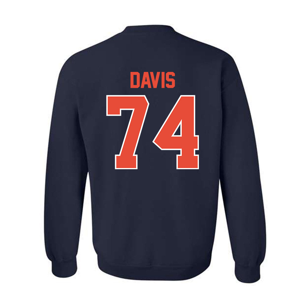 Illinois - NCAA Football : J.C. Davis - Classic Shersey Crewneck Sweatshirt-1