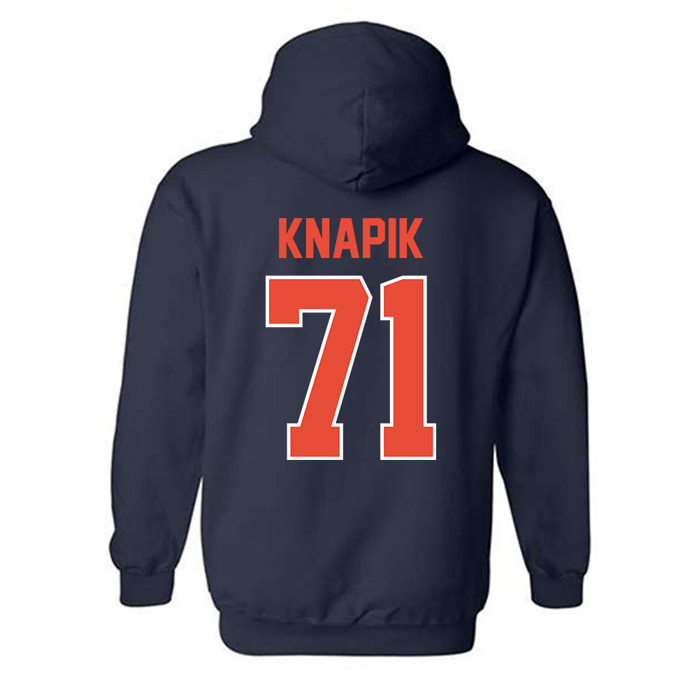 Illinois - NCAA Football : Nathan Knapik - Classic Shersey Hooded Sweatshirt-1