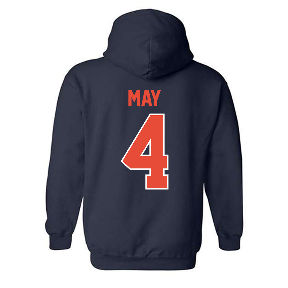 Illinois - NCAA Women's Volleyball : Bianca May - Classic Shersey Hooded Sweatshirt-1