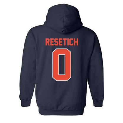 Illinois - NCAA Football : Mac Resetich - Classic Shersey Hooded Sweatshirt-1