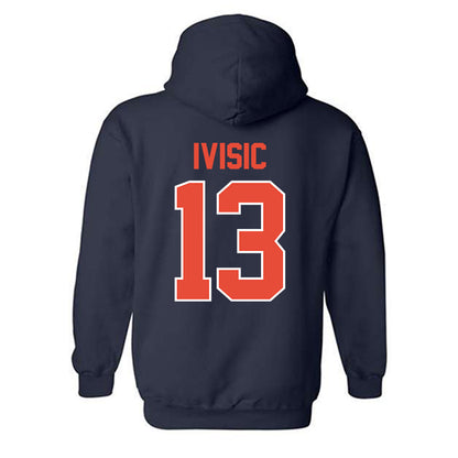 Illinois - NCAA Men's Basketball : Tomislav Ivisic - Classic Shersey Hooded Sweatshirt-1