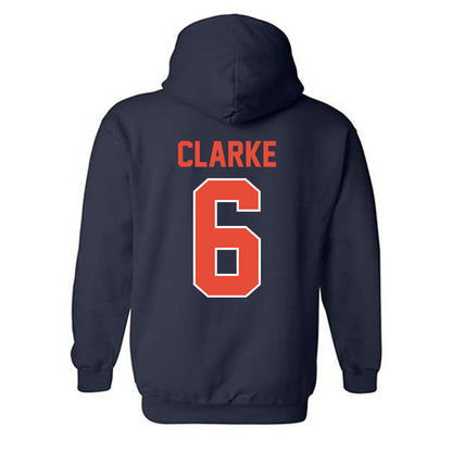 Illinois - NCAA Football : Jaheim Clarke - Classic Shersey Hooded Sweatshirt-1