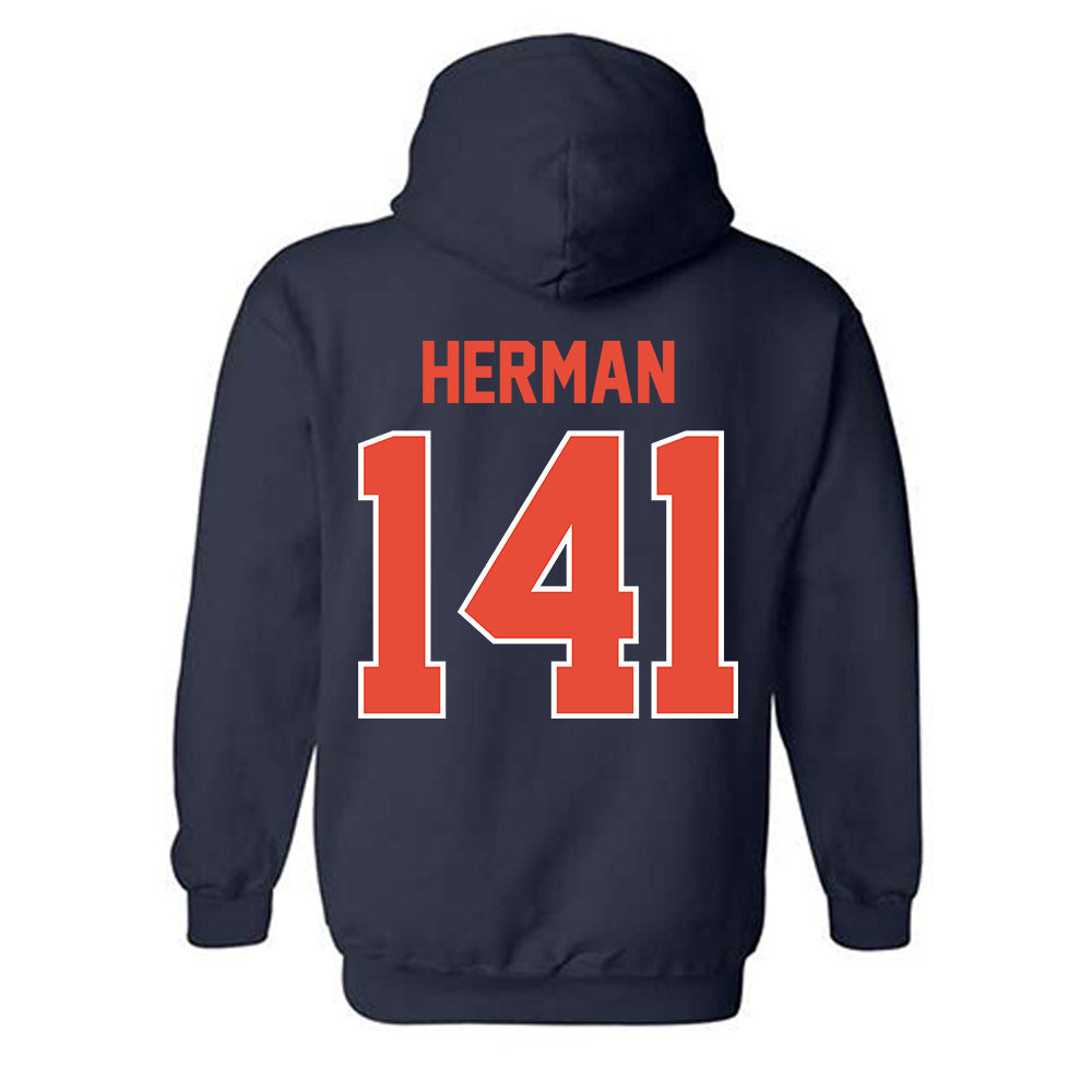 Illinois - NCAA Wrestling : Jackson Herman - Classic Shersey Hooded Sweatshirt-1