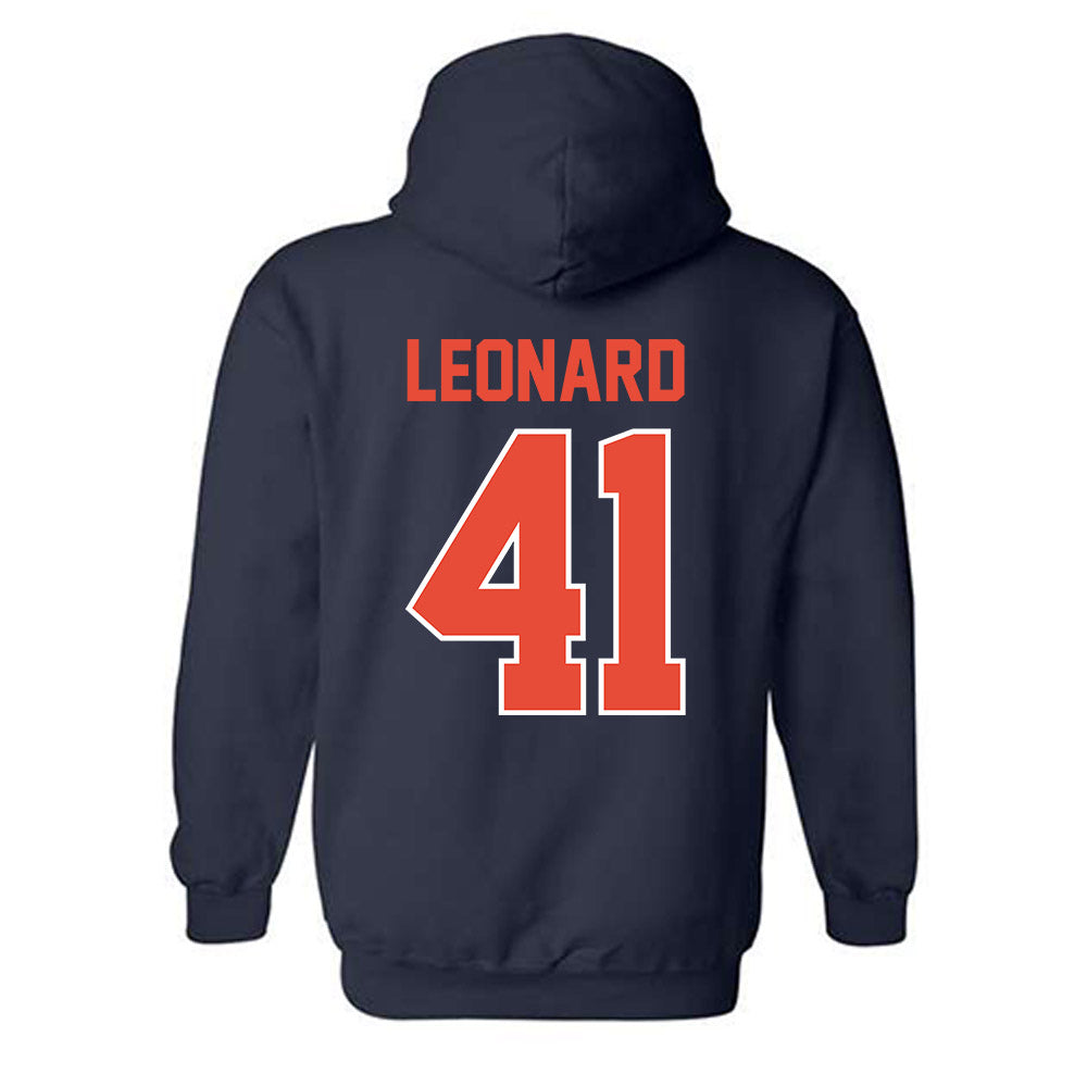 Illinois - NCAA Football : Clayton Leonard - Classic Shersey Hooded Sweatshirt-1