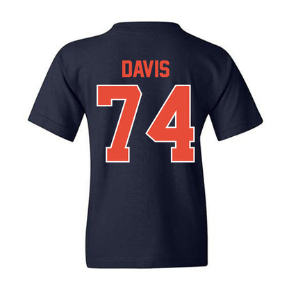 Illinois - NCAA Football : J.C. Davis - Classic Shersey Youth T-Shirt-1