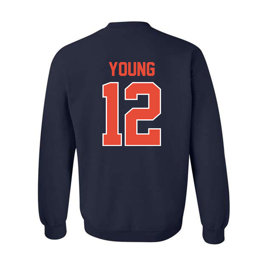 Illinois - NCAA Baseball : Ike Young - Classic Shersey Crewneck Sweatshirt-1