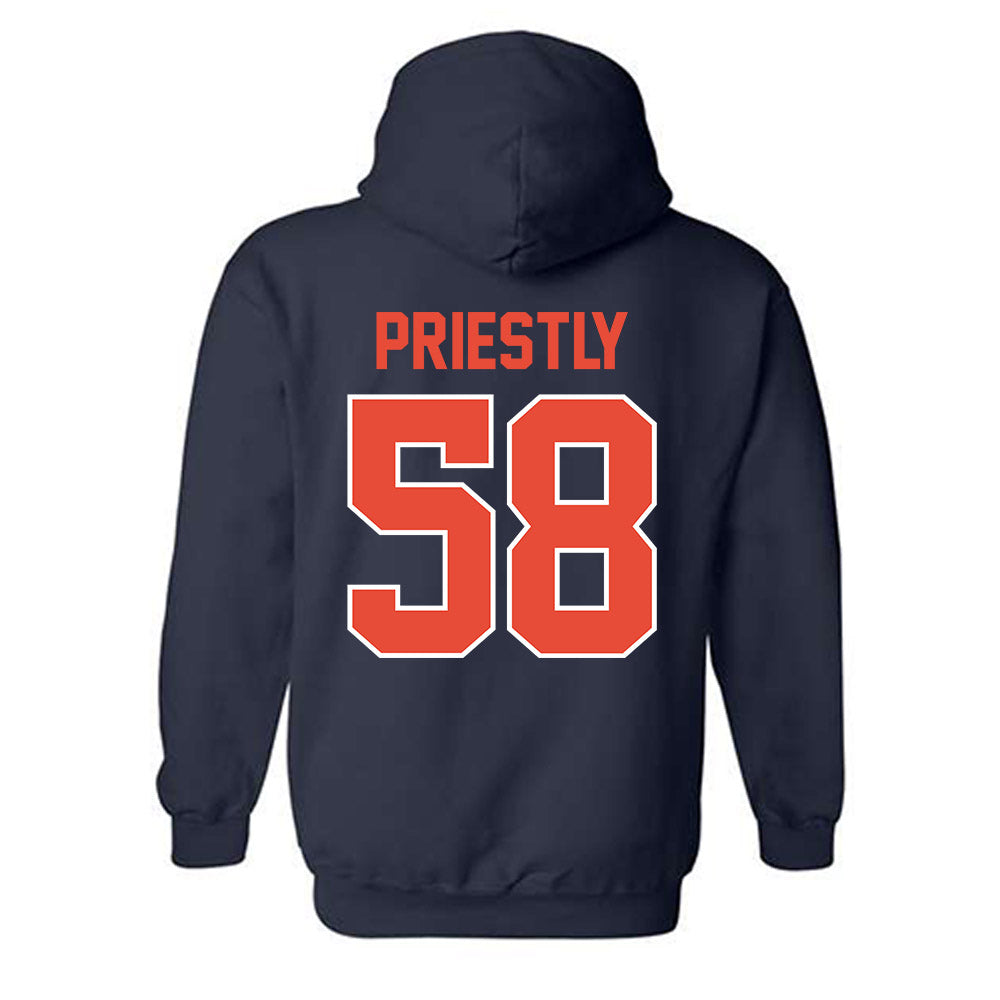 Illinois - NCAA Football : Melvin Priestly - Classic Shersey Hooded Sweatshirt