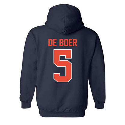 Illinois - NCAA Women's Volleyball : Taylor De Boer - Classic Shersey Hooded Sweatshirt-1