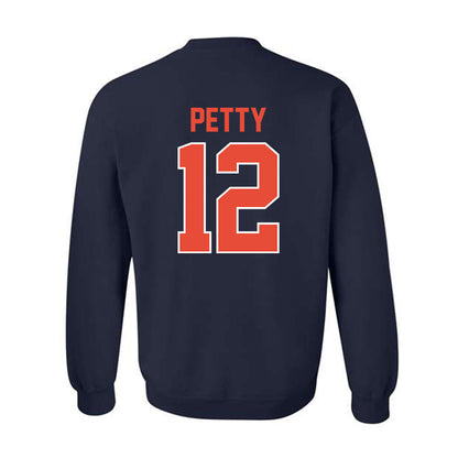 Illinois - NCAA Football : Trey Petty - Classic Shersey Crewneck Sweatshirt-1