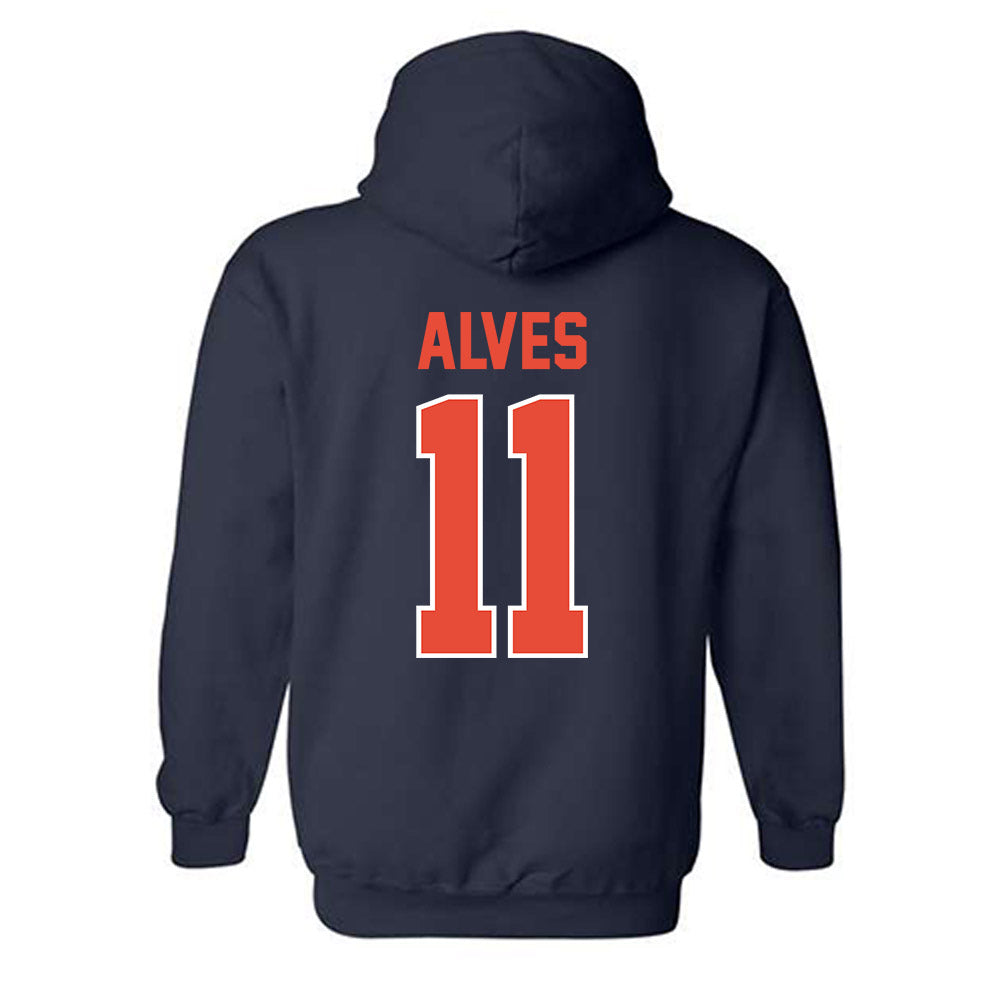 Illinois - NCAA Women's Basketball : Manuella Alves - Classic Shersey Hooded Sweatshirt-1