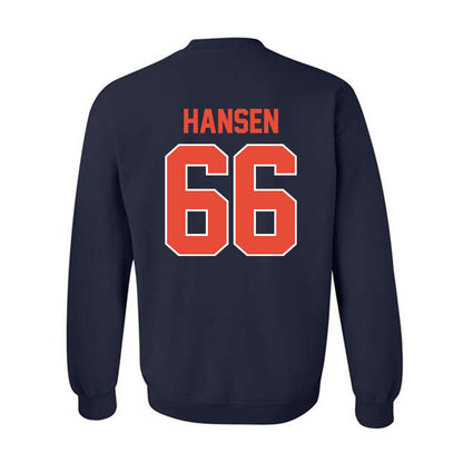 Illinois - NCAA Football : Brandon Hansen - Classic Shersey Crewneck Sweatshirt-1