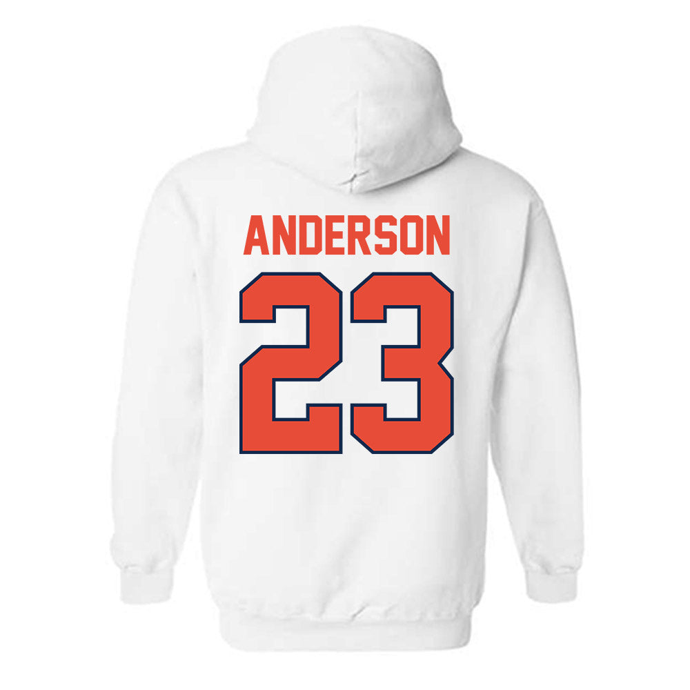 Illinois - NCAA Football : Jordan Anderson - Classic Shersey Hooded Sweatshirt-1