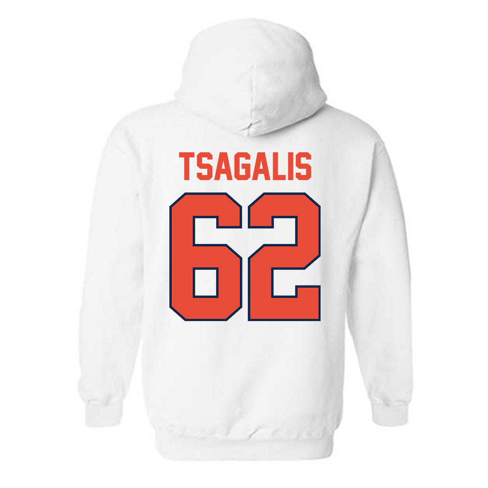 Illinois - NCAA Football : Sam Tsagalis - Hooded Sweatshirt Classic Shersey