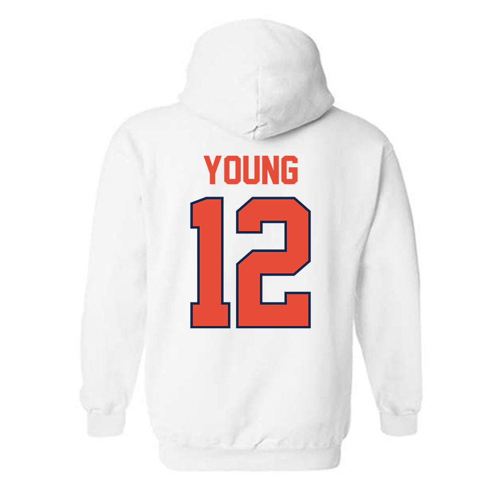 Illinois - NCAA Baseball : Ike Young - Classic Shersey Hooded Sweatshirt-1