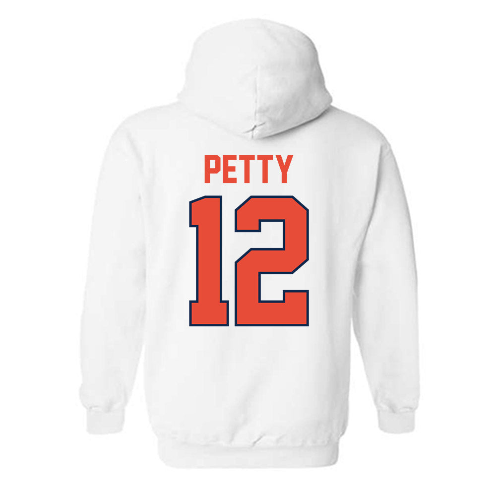 Illinois - NCAA Football : Trey Petty - Classic Shersey Hooded Sweatshirt-1