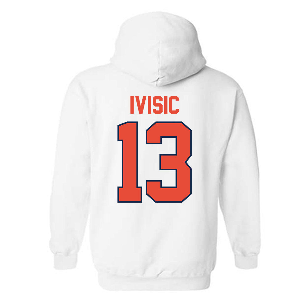 Illinois - NCAA Men's Basketball : Tomislav Ivisic - Classic Shersey Hooded Sweatshirt-1