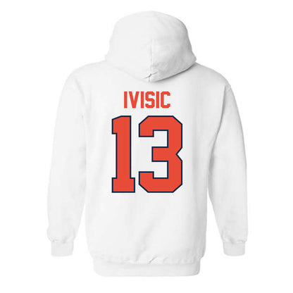 Illinois - NCAA Men's Basketball : Tomislav Ivisic - Classic Shersey Hooded Sweatshirt-1
