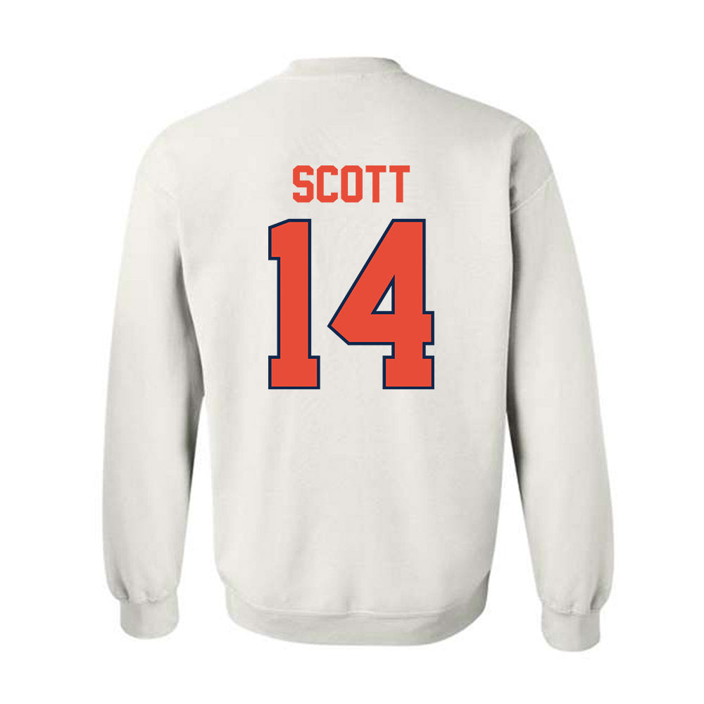 Illinois - NCAA Football : Xavier Scott - Classic Shersey Crewneck Sweatshirt-1