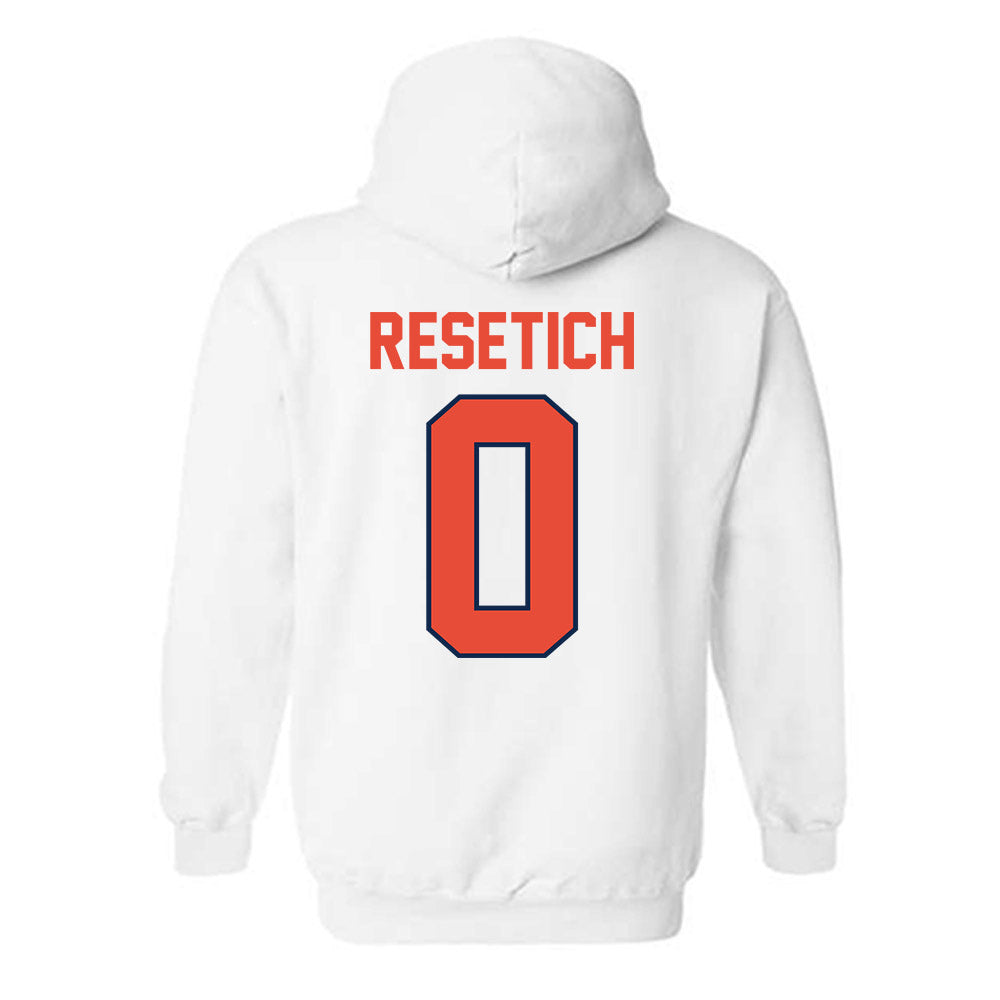 Illinois - NCAA Football : Mac Resetich - Classic Shersey Hooded Sweatshirt-1