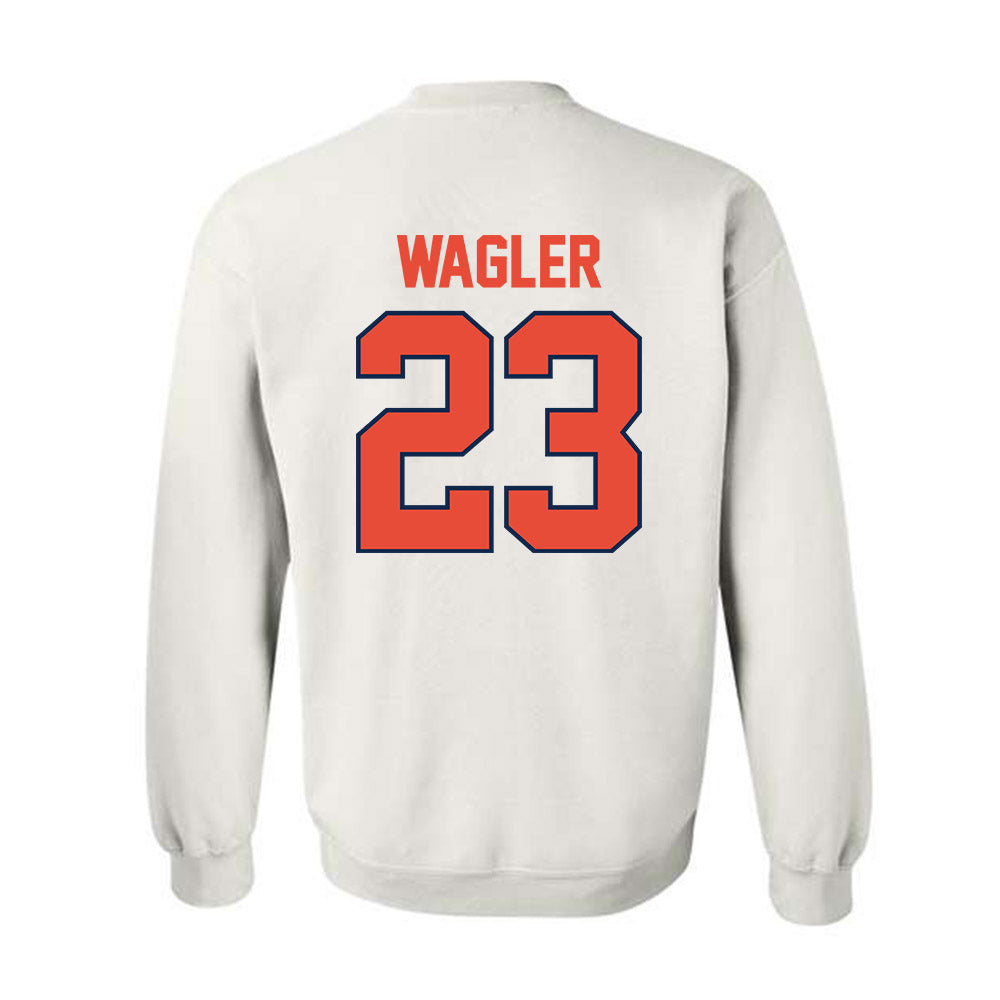 Illinois - NCAA Men's Basketball : Keaton Wagler - Classic Shersey Crewneck Sweatshirt-1