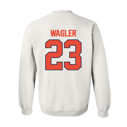 Illinois - NCAA Men's Basketball : Keaton Wagler - Classic Shersey Crewneck Sweatshirt-1