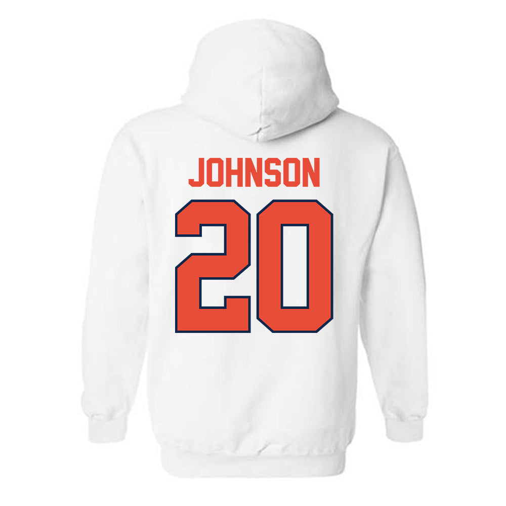 Illinois - NCAA Baseball : Ryan Johnson - Classic Shersey Hooded Sweatshirt-1