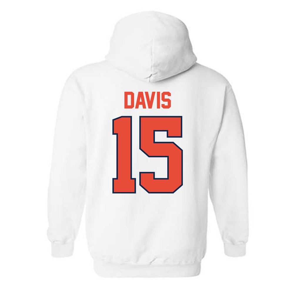 Illinois - NCAA Men's Basketball : Jake Davis - Classic Shersey Hooded Sweatshirt-1