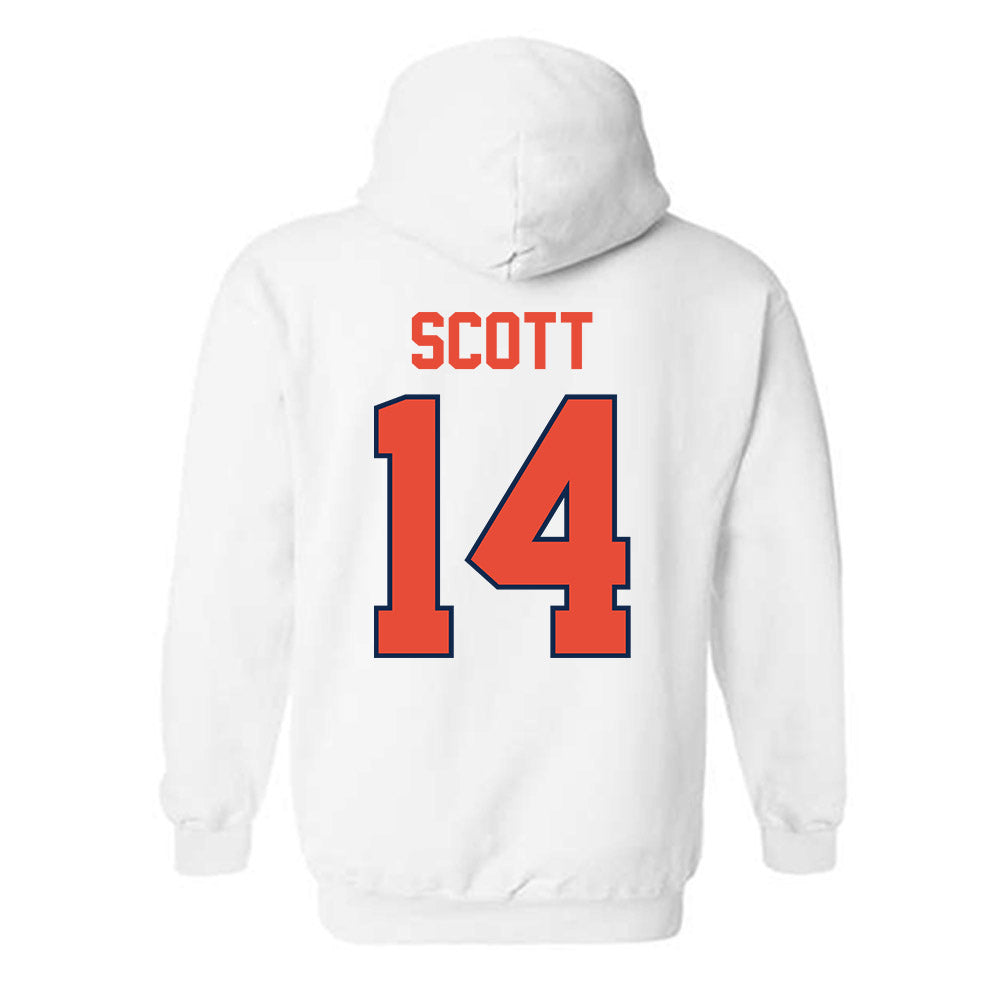 Illinois - NCAA Football : Xavier Scott - Classic Shersey Hooded Sweatshirt-1