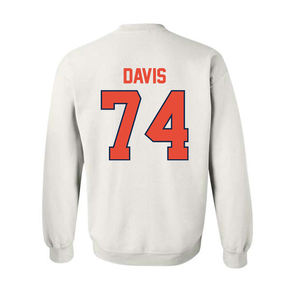 Illinois - NCAA Football : J.C. Davis - Classic Shersey Crewneck Sweatshirt-1