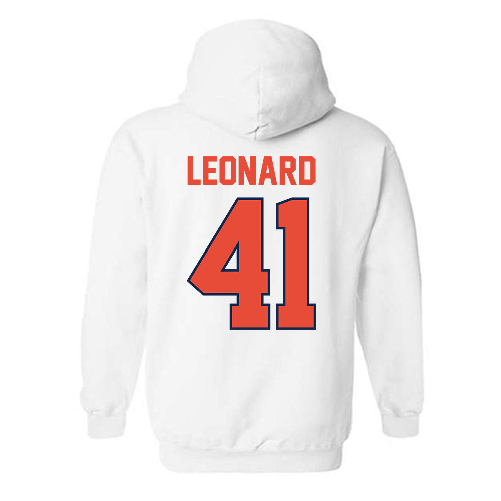 Illinois - NCAA Football : Clayton Leonard - Classic Shersey Hooded Sweatshirt-1