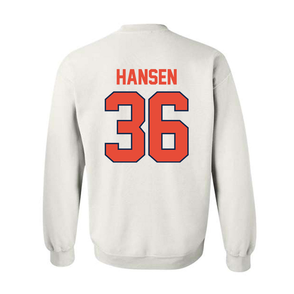 Illinois - NCAA Football : Lane Hansen - Crewneck Sweatshirt Classic Shersey