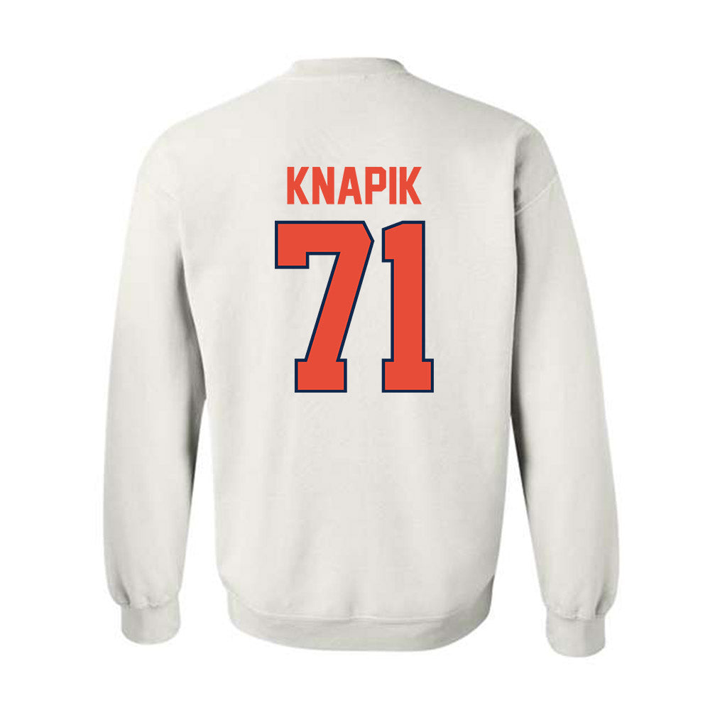 Illinois - NCAA Football : Nathan Knapik - Classic Shersey Crewneck Sweatshirt-1